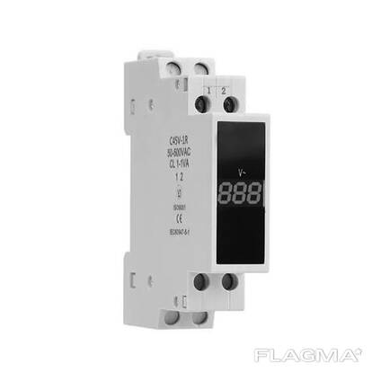 Цифровой вольтметр однофазный NV-1P на DIN-рейку - GEYA