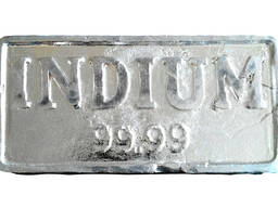 Indium ձուլակտոր մետաղական ինդումի ապրանքանիշ In
