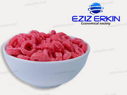 Кукурузные колечки со вкусом клубники