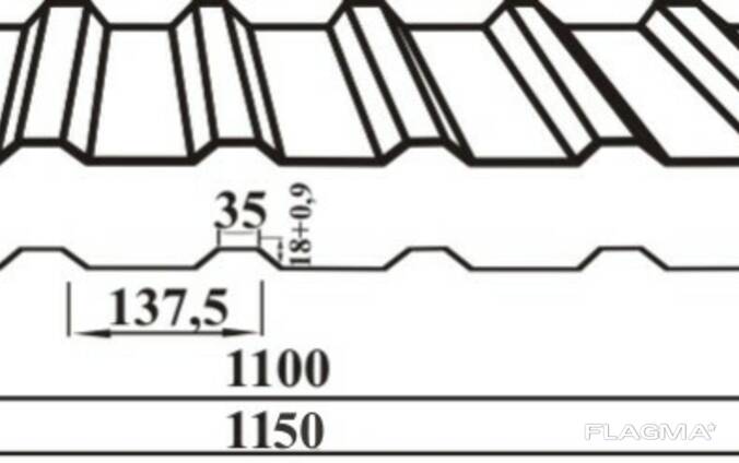 Линия для производства профнастила H20 в 2021 году китая