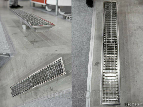 Лотки канализационные из н/ж стали