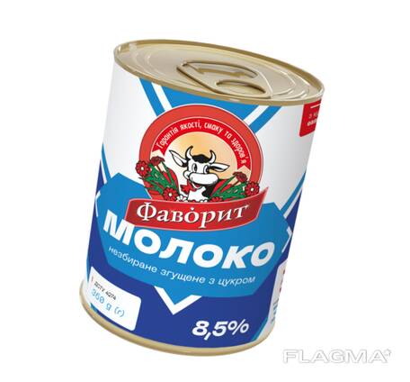 Молоко цельное сгущенное с сахаром "Фаворит"