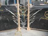 Мрамор Nero Marquina, Marine Black - фото 6