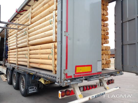 Столбы бревна оцилиндрованные 6м длина