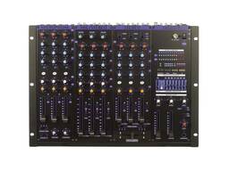 VocoPro KJM-8000 PRO 9 Channel Professional Vocal/DJ Mixer Board with Digital Key
